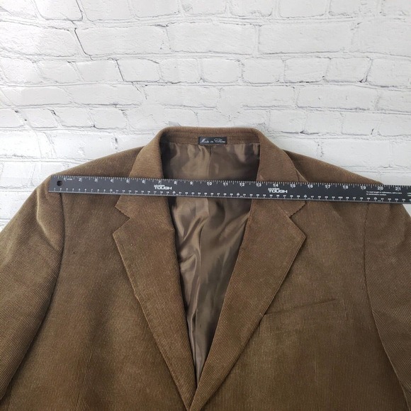 ALAN‎ FLUSSER Brown Corduroy Cotton Blazer Sport Coat Jacket - BESPOKE 44L - Picture 6 of 12